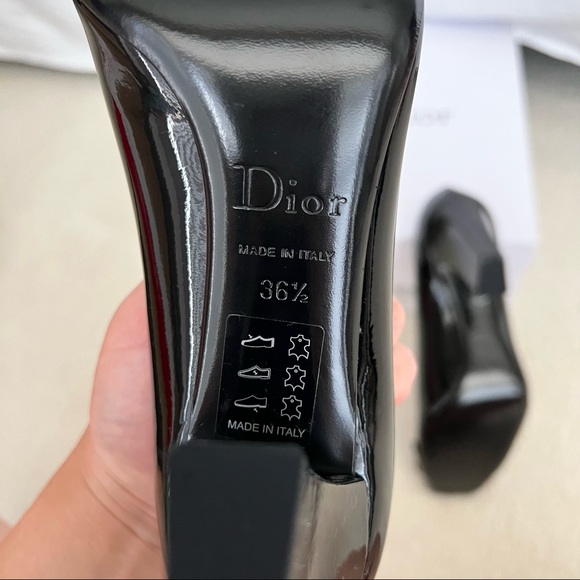 DIOR Buckle Black Patent Heels - Picture 7 of 8